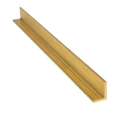 1 1/2" x 1 1/2" x 1/4" Solid Brass Angle Iron