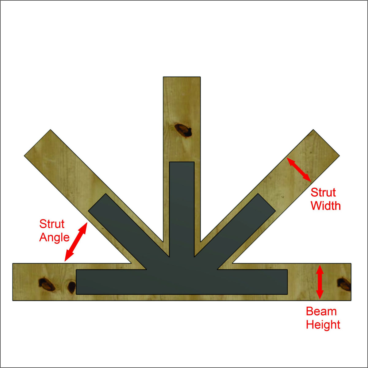 Plain Straight Iron Center Plate Old West Iron