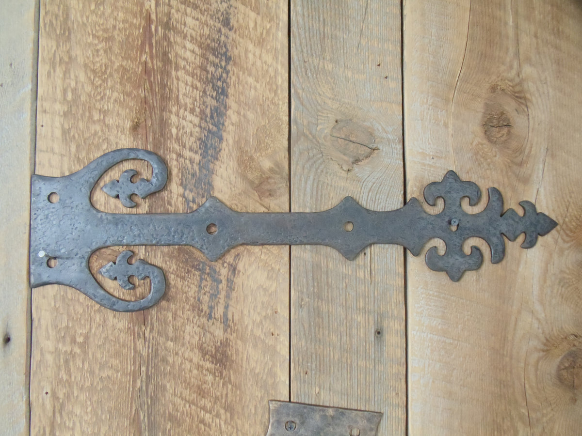 Renaissance Wrought Iron Faux Hinge Strap Old West Iron