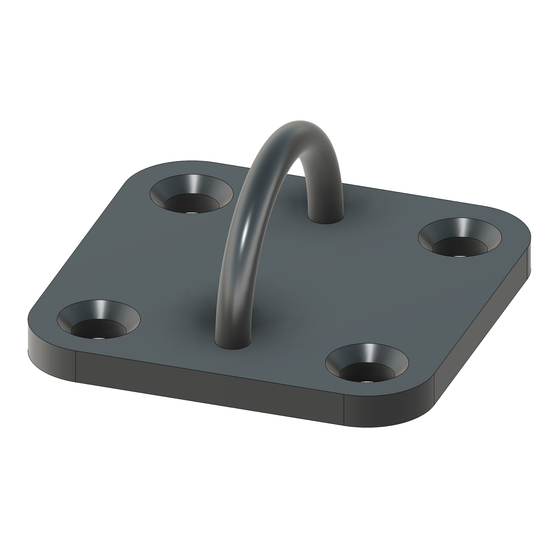 Square D Ring Anchor Plate