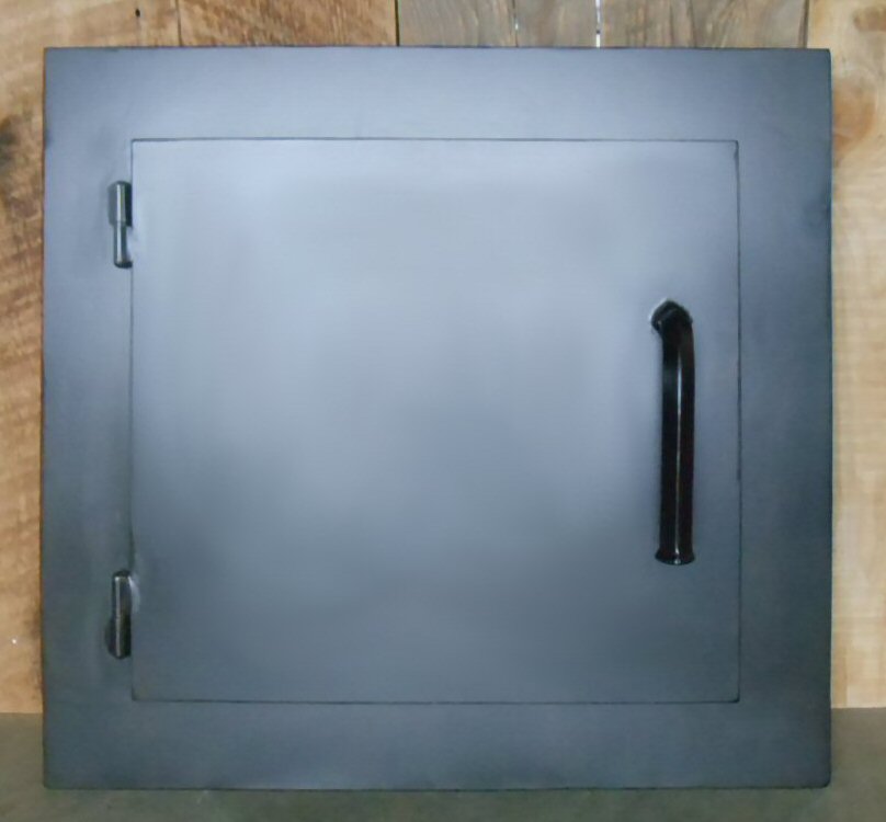 4 sided jamb hinged pizza oven door simple style for square opening