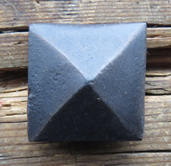 1 1/2" Square Hammered Pyramid Head Clavo / Decorative Nail Head