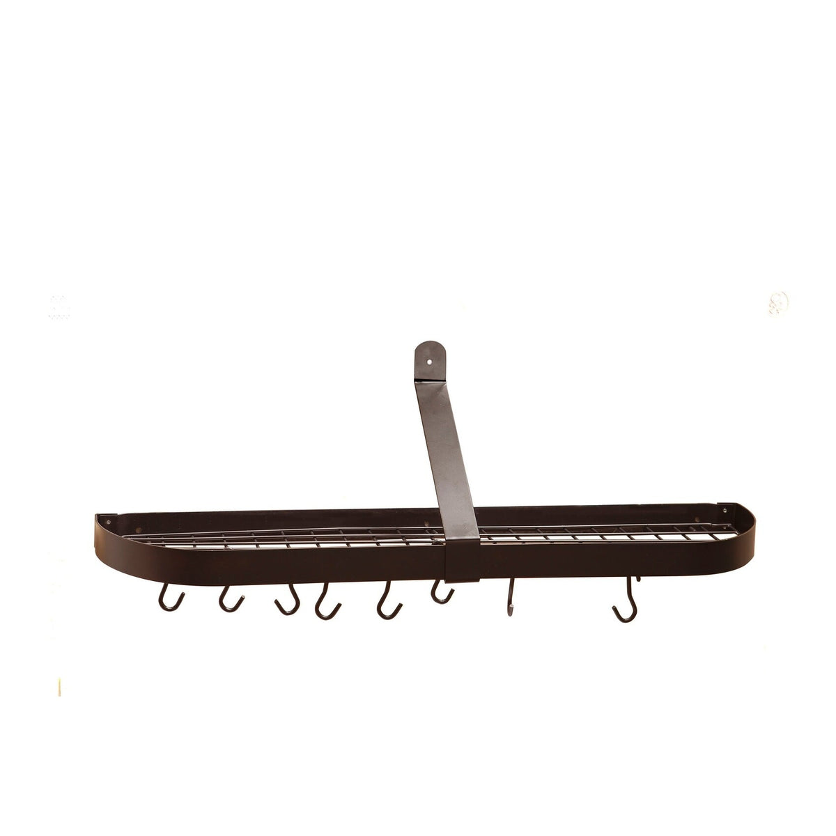 Old Dutch Wall Mount Pot Rack with Grid & 12 Hooks Graphite Old