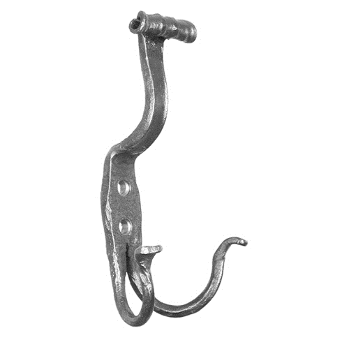 Scrolled Iron Coat Hook