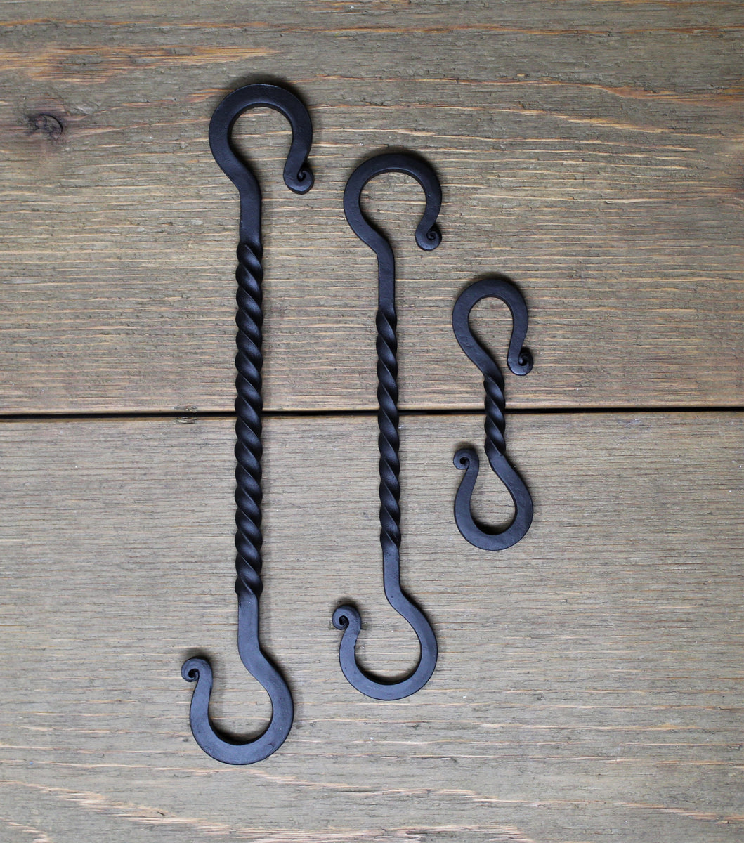 Long Twisted S-Hook – Old West Iron