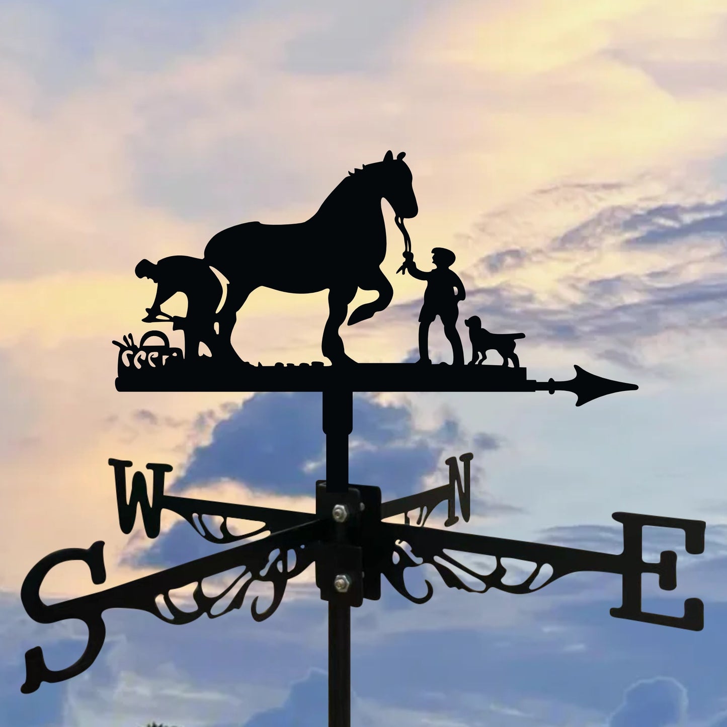 Cowboys and Horses Wind Vane