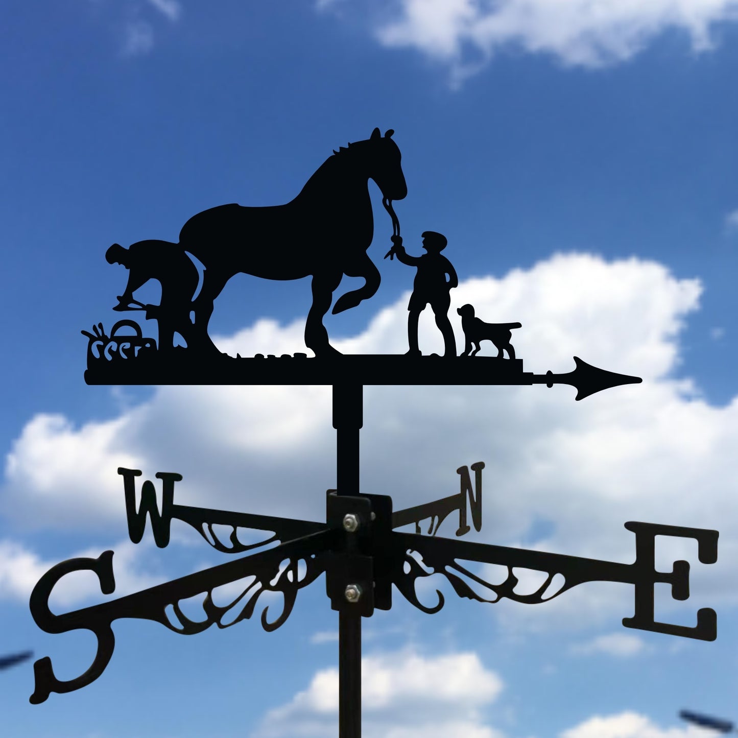 Cowboys and Horses Wind Vane