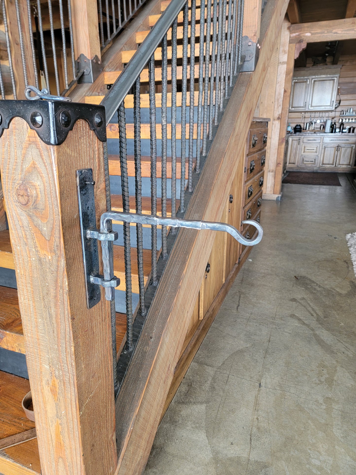 Rustic Hand Forged Metal Plant Hanger