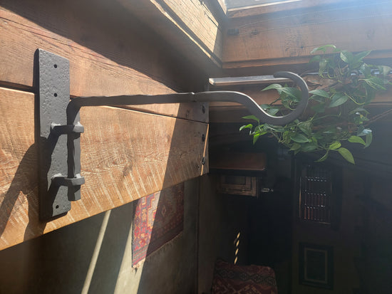 Rustic Hand Forged Metal Plant Hanger