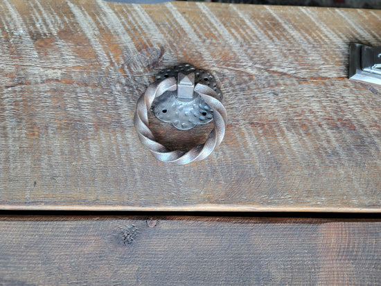 Llamador de puerta de castillo alemán/tirador de anillo