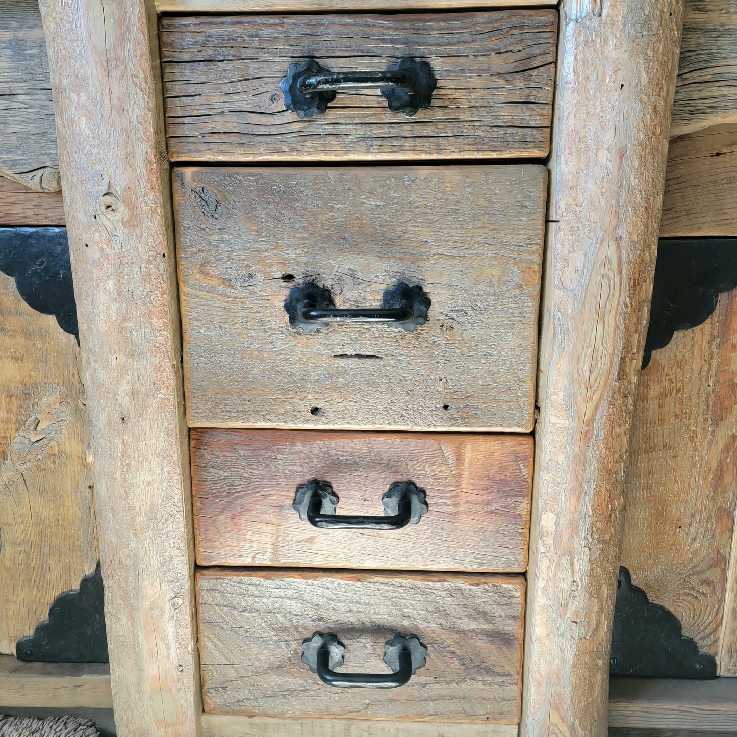 German Castle Iron Cabinet Handle