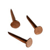 Copper oar leather tacks designed for craftsmanship, providing a stylish and durable finish