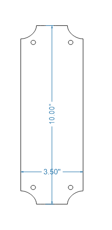 Transitional Iron Push Plate