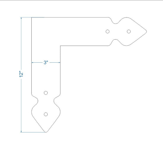 Load image into Gallery viewer, Rustic Iron &amp;quot;L&amp;quot; Plate
