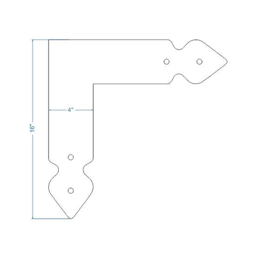 Load image into Gallery viewer, Rustic Iron &amp;quot;L&amp;quot; Plate
