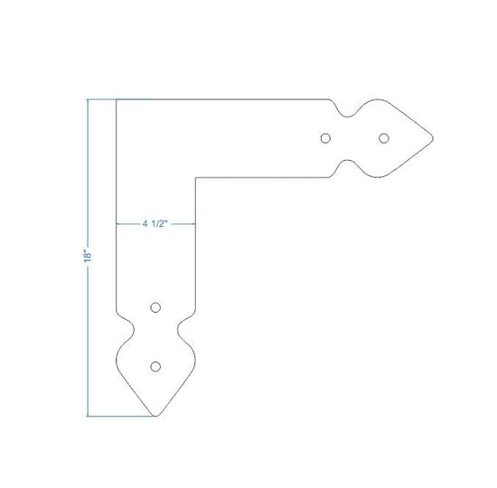 Load image into Gallery viewer, Rustic Iron &amp;quot;L&amp;quot; Plate
