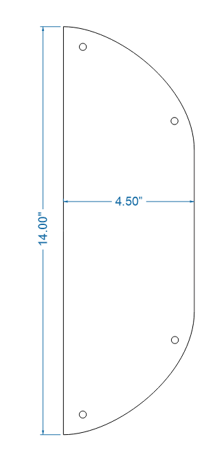 Tuscan Iron Push Plate