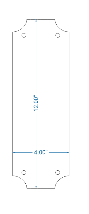 Transitional Iron Push Plate