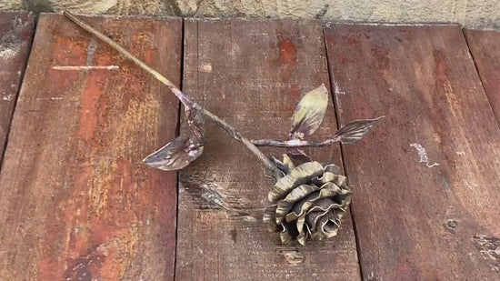 Bronze 19th Anniversary Rose Sculptures & Statues Gift