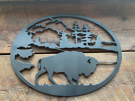 Iron Bison Sign