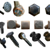 Decorative lag bolts designed for aesthetic and functional purposes in furniture or structure