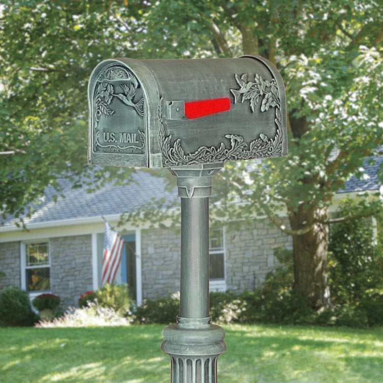 Hummingbird Post Mounted Mailbox Hummingbird Post Mounted Mailbox