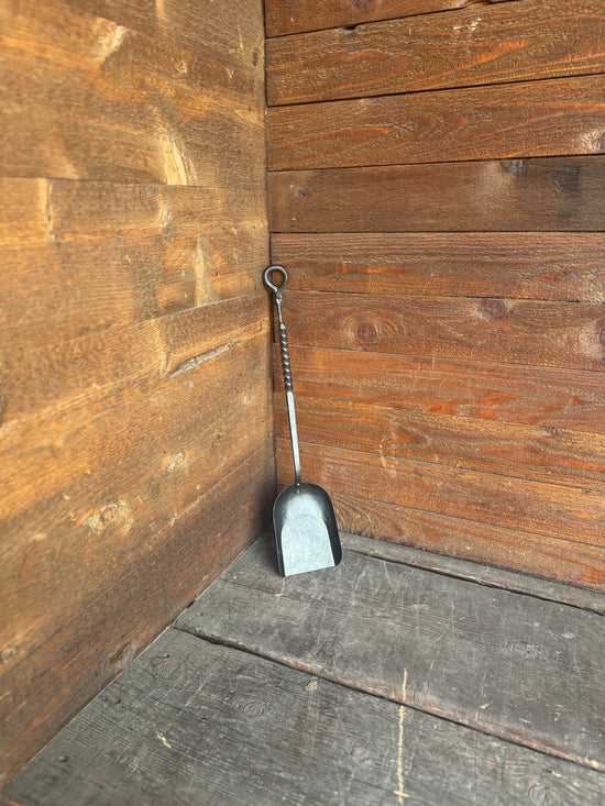 Twisted Iron Fireplace Shovel