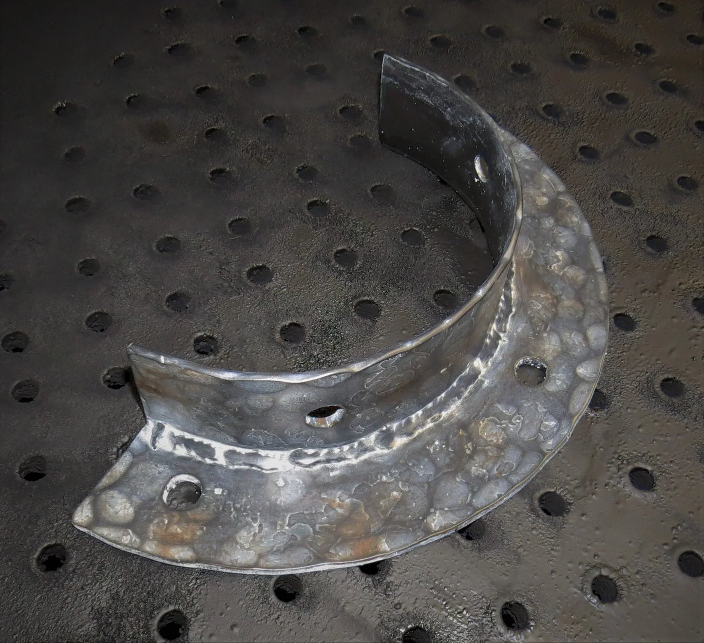 Plain Round Log Joist Hanger | Hand-Forged Iron Bracket