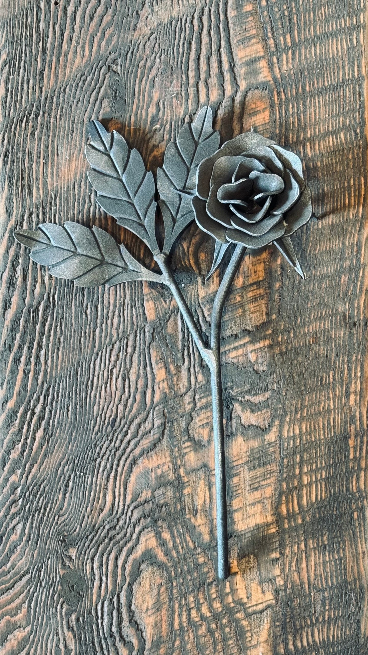 Classic Long Stem Iron Rose