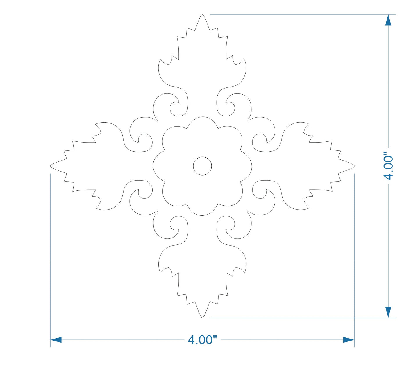 Romantic Iron Rosette