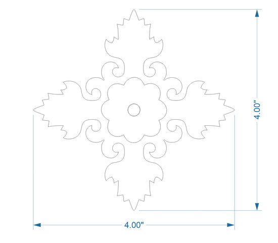 Romantic Iron Rosette