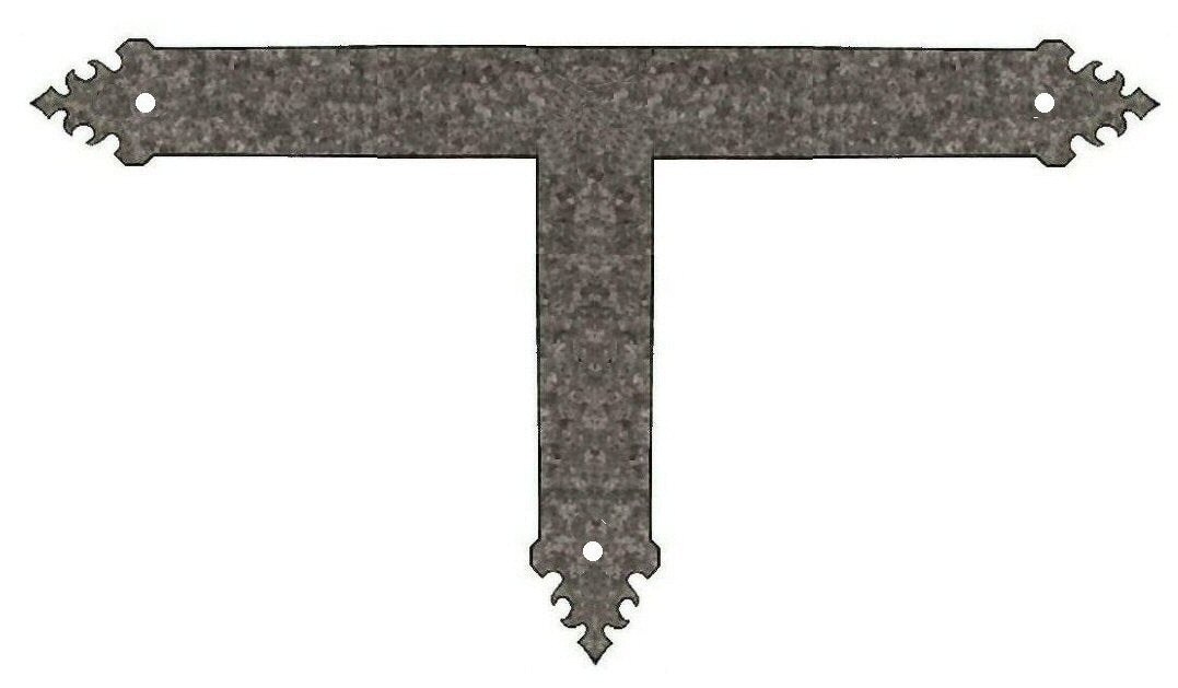 Placa frontal en T de hierro greco-persa