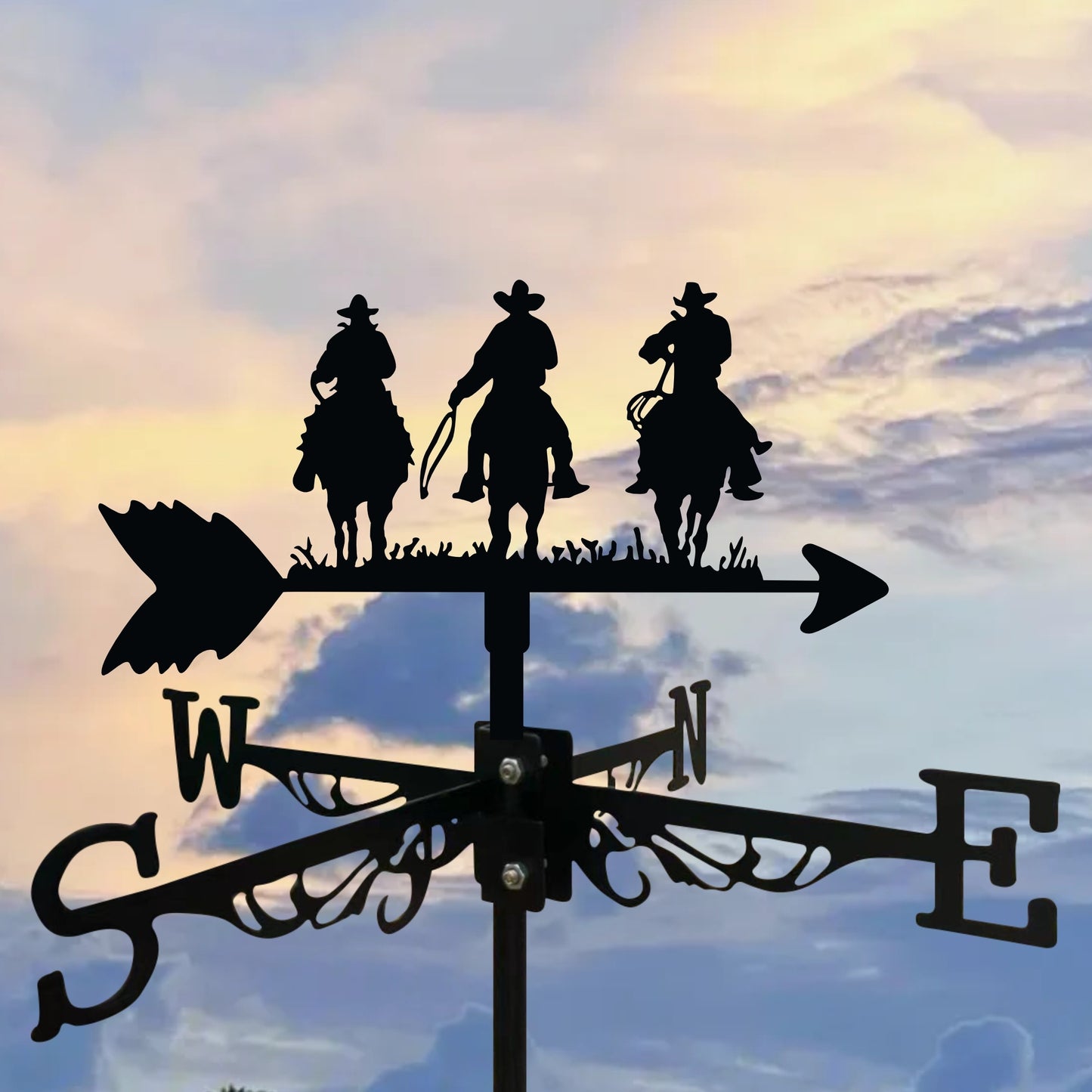 Cowboys and Horses Wind Vane