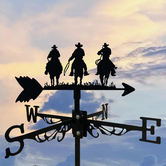Cowboys and Horses Wind Vane