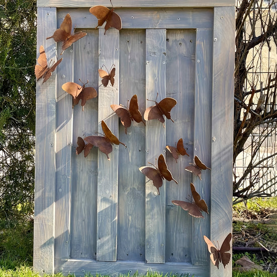 Rusted Butterfly Wall Tacks