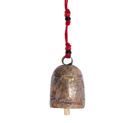 Copper Handmade Black Bead Bell Sculptures & Statues Christmas
