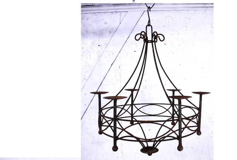 Wrought Iron Cassie Chandelier Chandeliers Lighting
