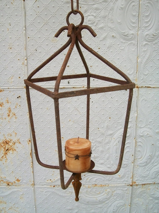 Wrought Iron Hanging Lantern Ceiling Light Fixtures Lighting