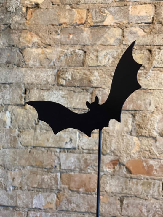 Bats Metal Garden Stakes Set Decor Halloween