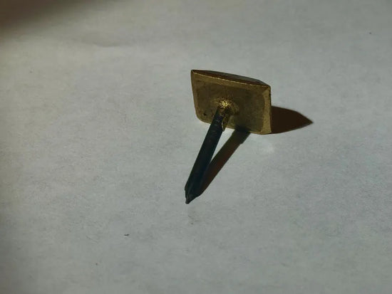 5/8” Square Plateau Head Brass Clavos Decorative Nails Clavo