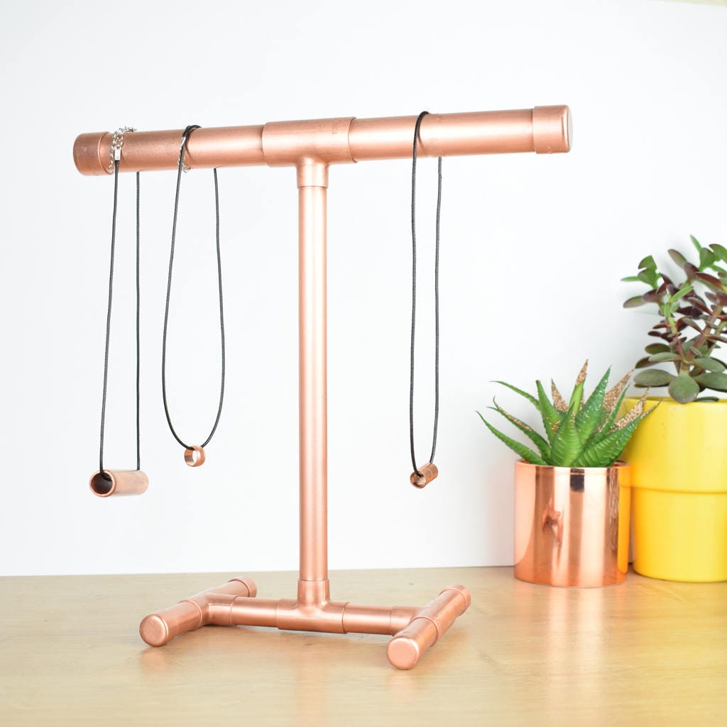 Copper jewellery stand discount