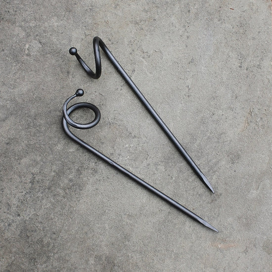 6-Hose Wrought Iron Guides with Ball Ends (SET of 6)