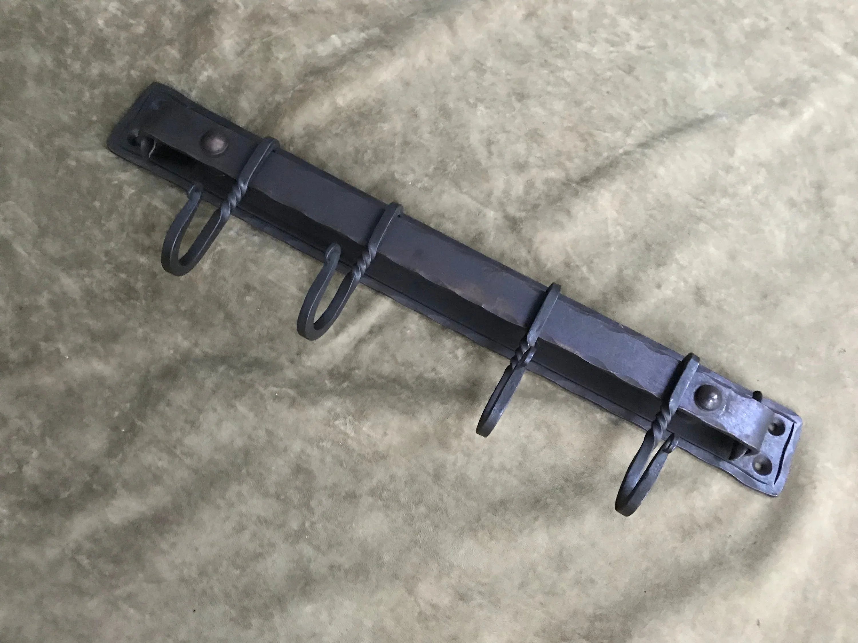 Pot Rack, Handforged Pot Rack, Adjustable Pot Rack, Blacksmith Iron, B ...