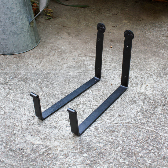 10" Brackets for Window and Flower Boxes, Wrought Iron