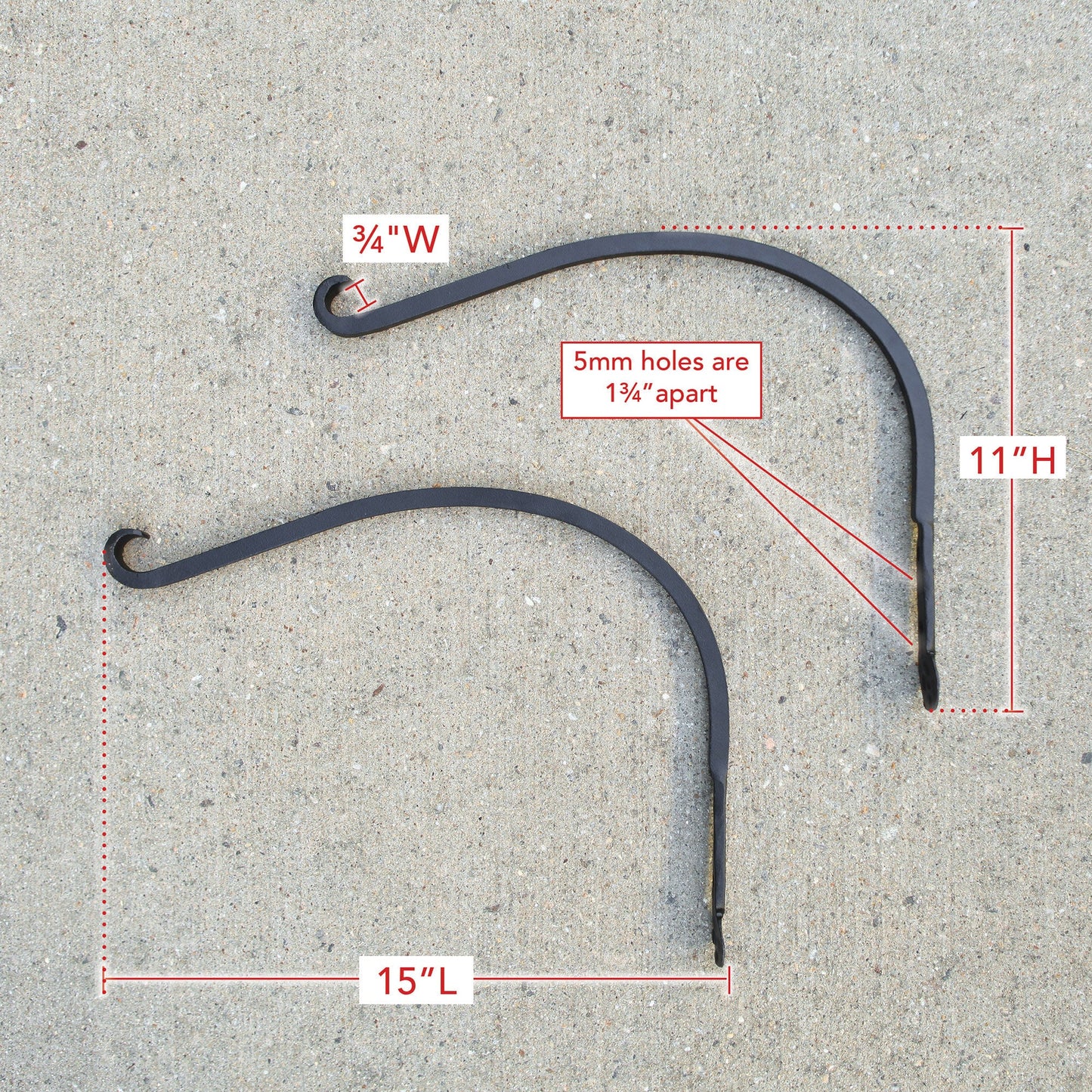 2- Arc Brackets (SET of 2)