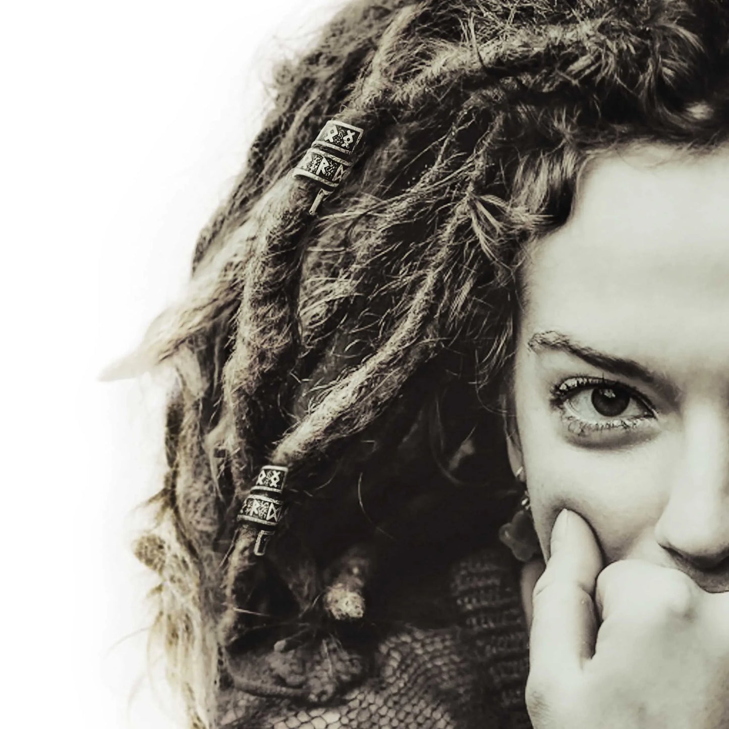 Viking Rune Beard Bead Coil Set (4-Pack)