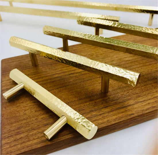 Gold Brass Hexagon Drawer Pulls Cabinet Knobs & Handles Drawer Pull