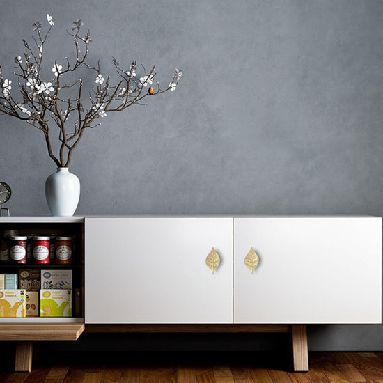 Load image into Gallery viewer, Leaf Design Drawer Pull Cabinet Knobs &amp;amp; Handles Drawer Pull
