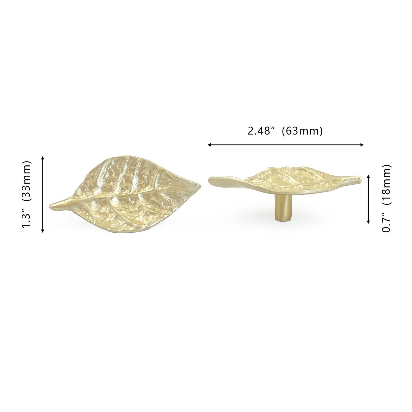 Leaf Design Drawer Pull Cabinet Knobs & Handles Drawer Pull