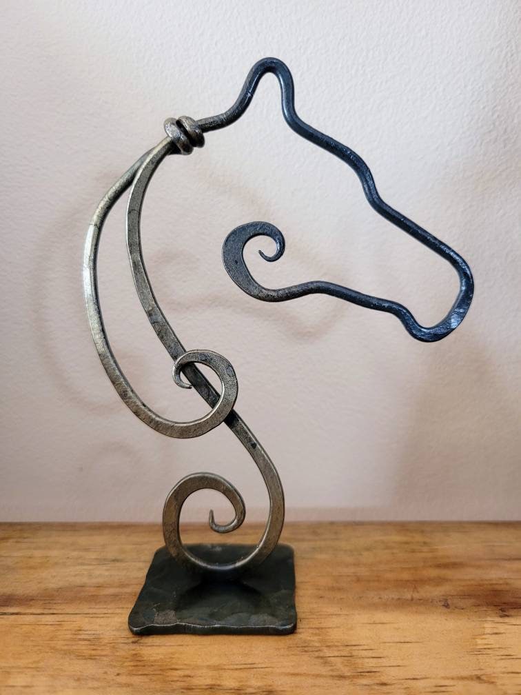 Horse Head Metal Sculpture Sculptures & Statues